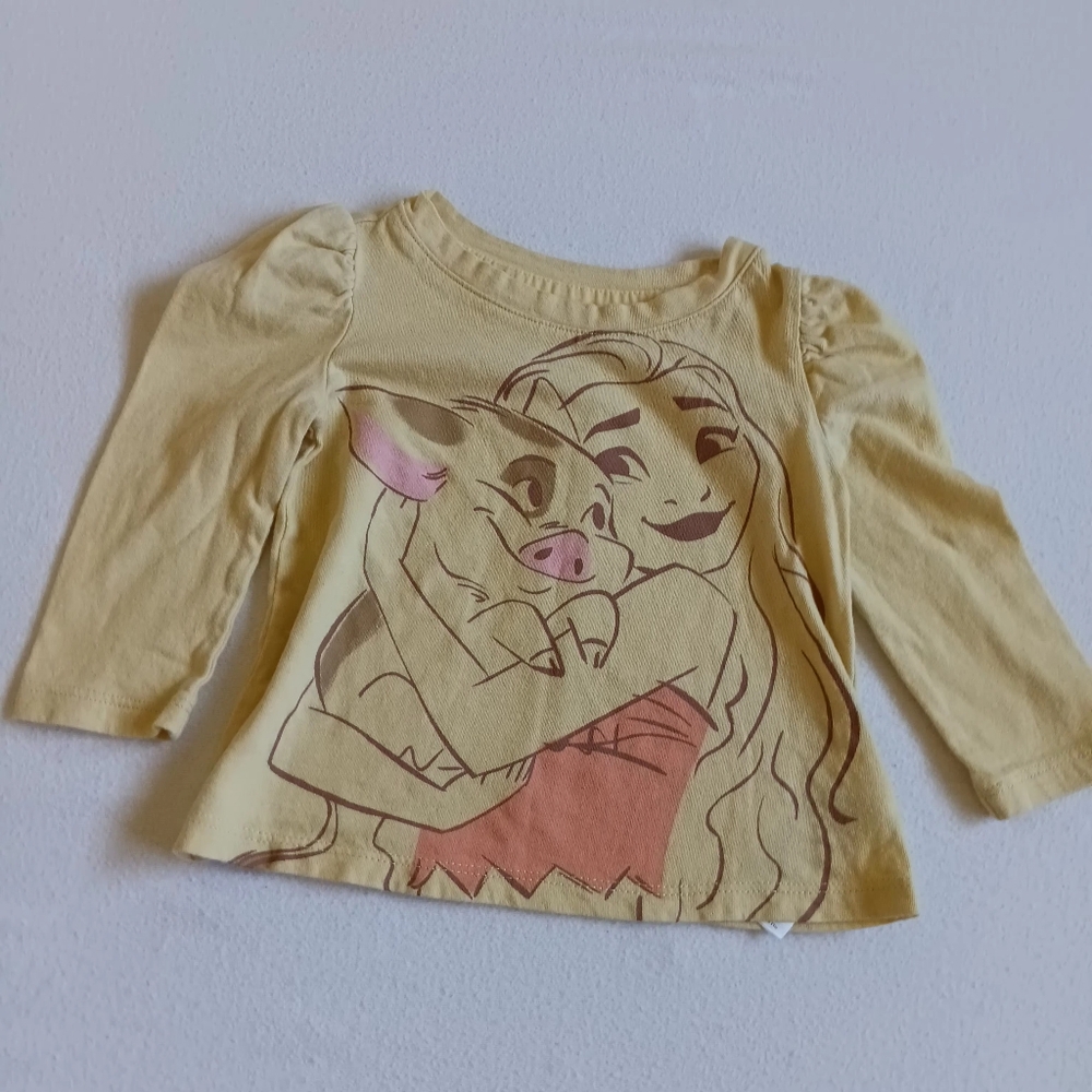 Disney Kids Sz 12-18M Longsleeve with Moana